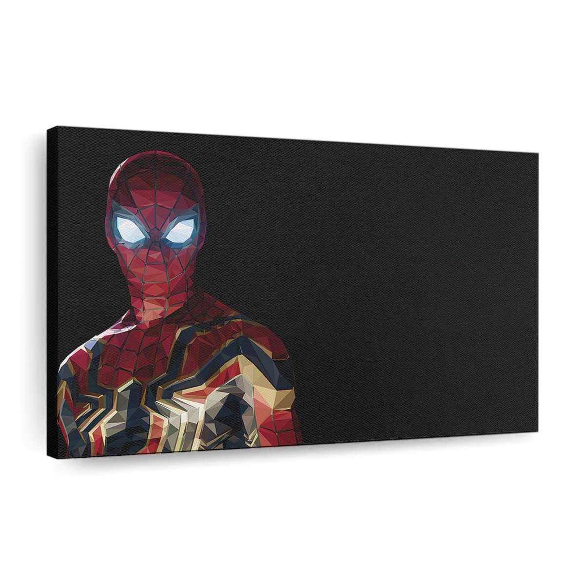 Spider Man Low Poly Leinwandbild - Wanddeko