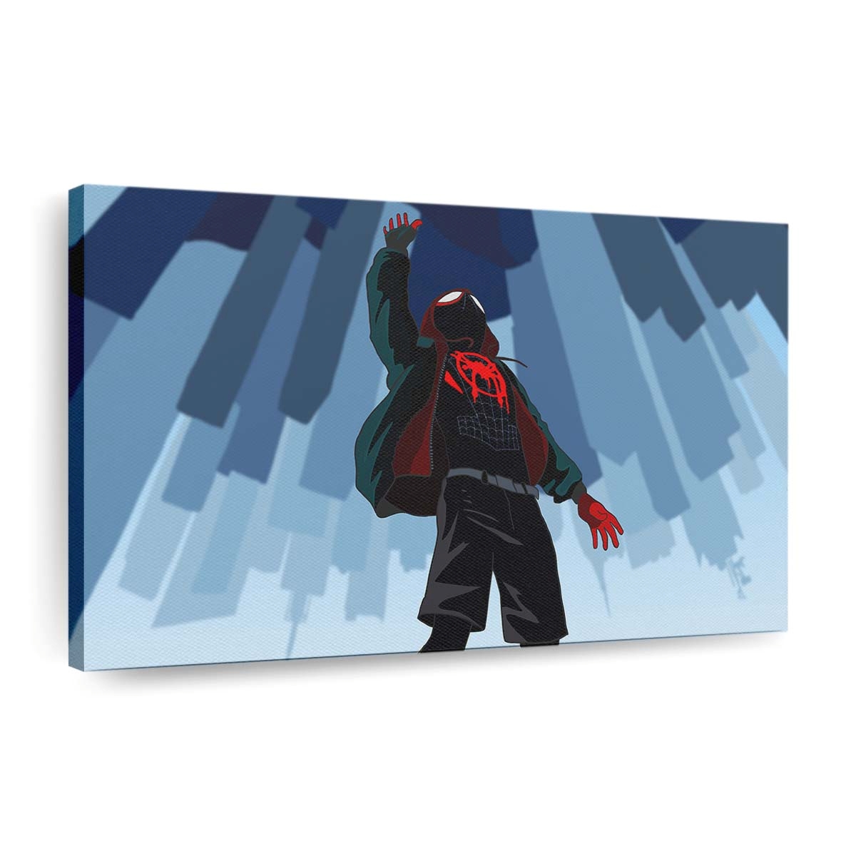 Spider Man Man Verse Leinwandbild - Wanddeko