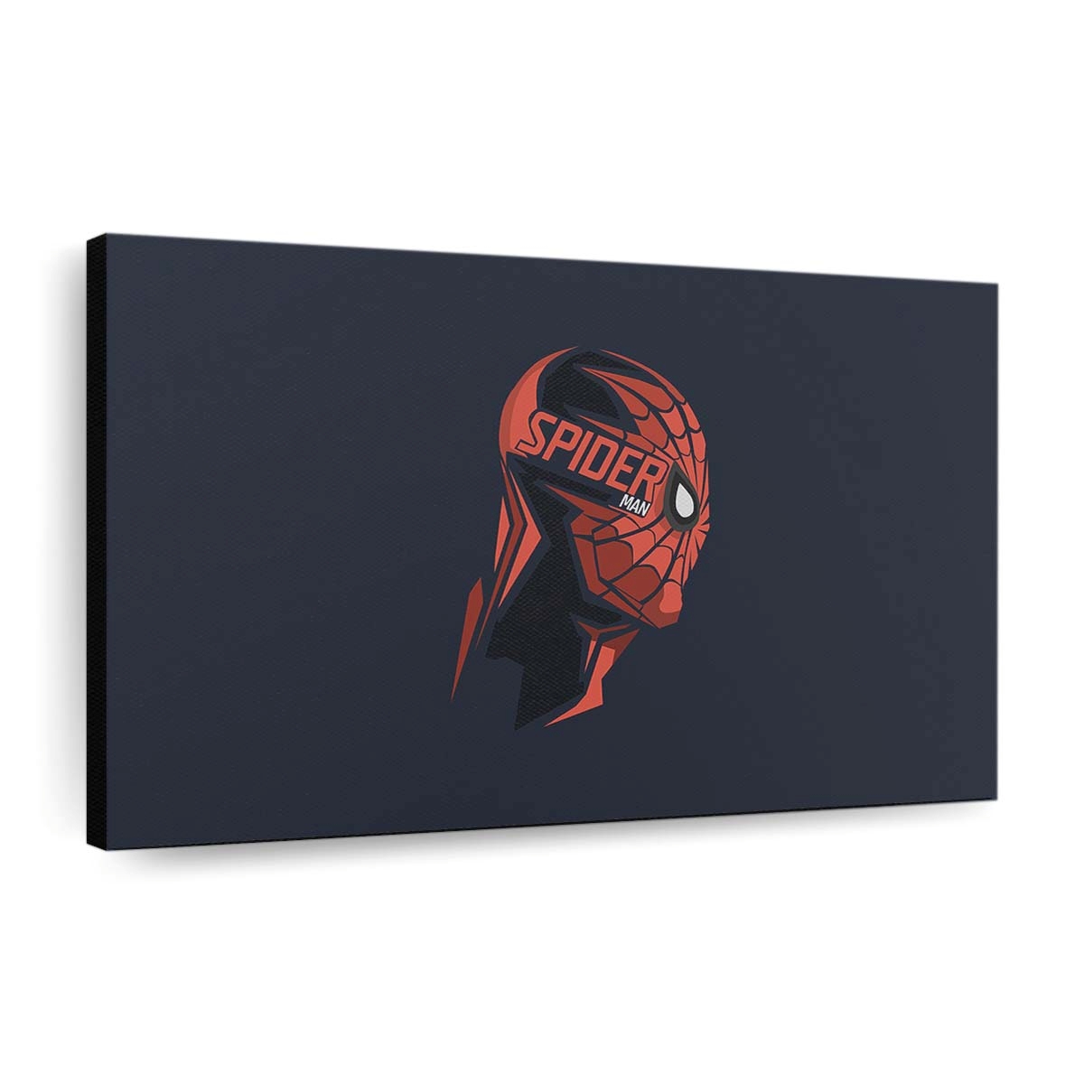 Spider Man Maske Minimalismus 2 Leinwandbild - Wanddeko