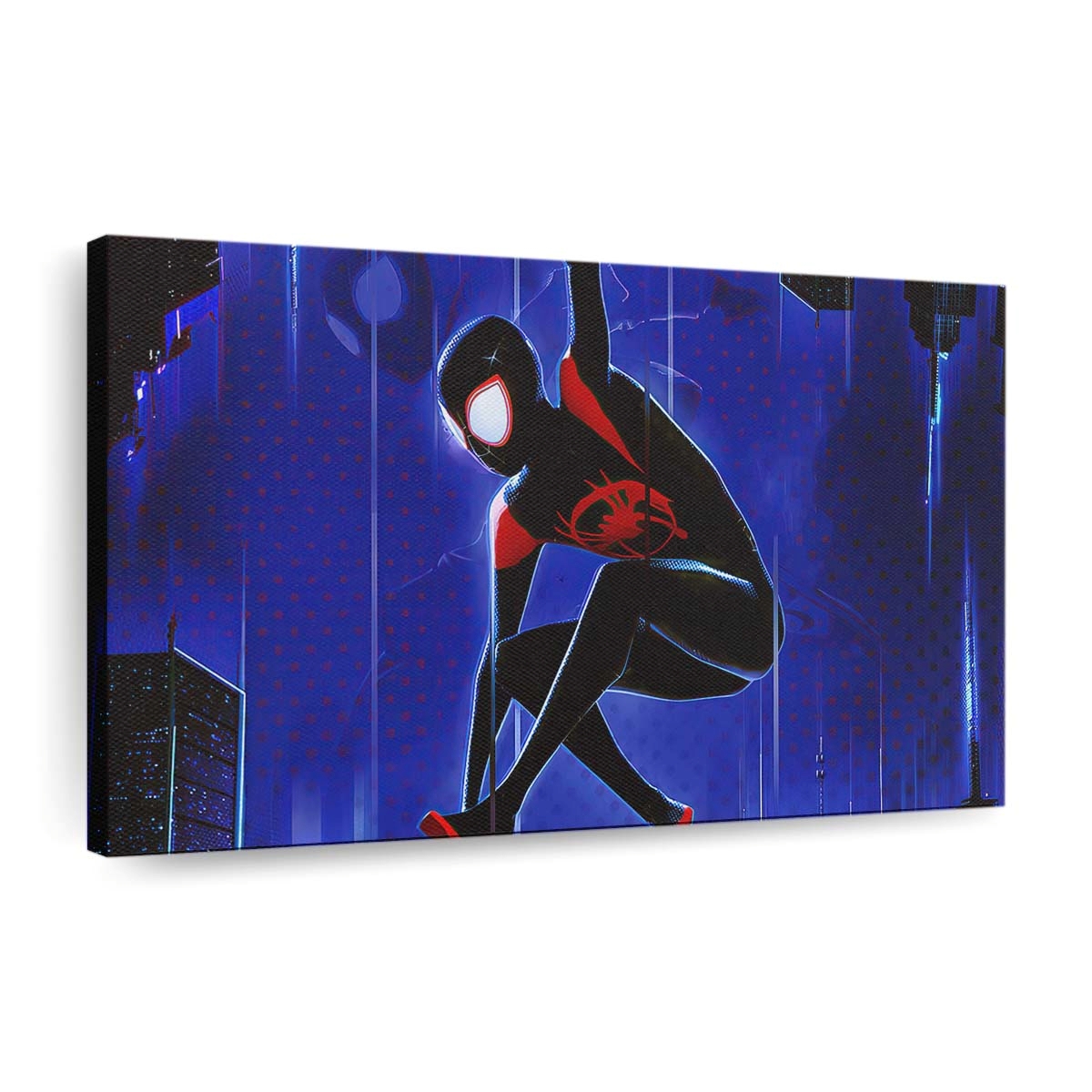Spider Man Miles 2020 Kunstwerk 4 Leinwandbild - Wanddeko