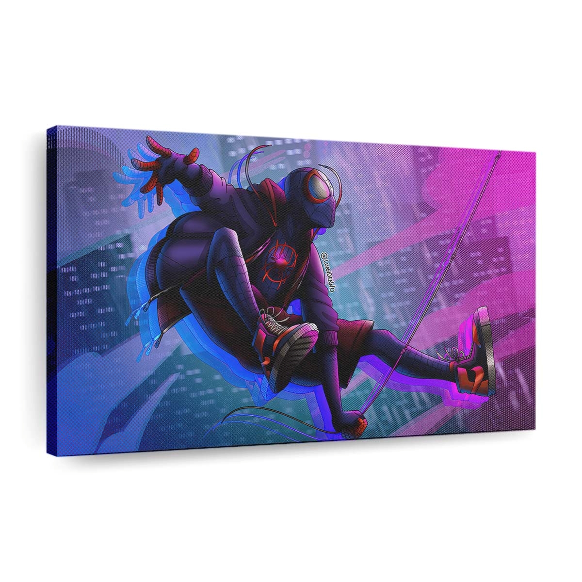 Spider Man Miles Kunstwerk 2020 Leinwandbild - Wanddeko