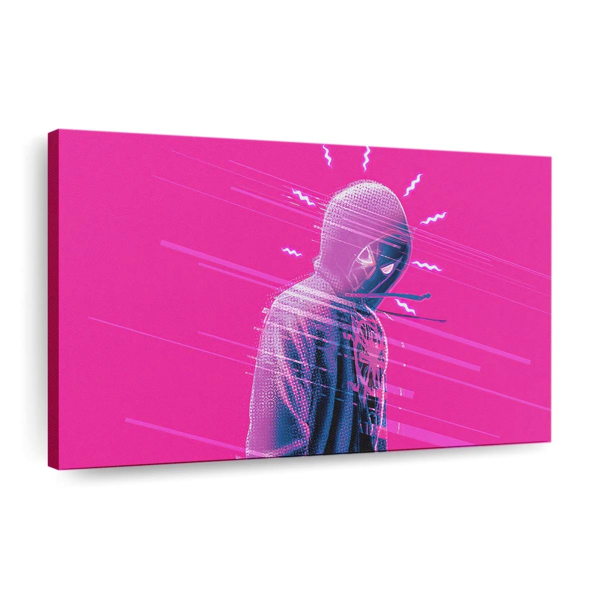 Spider Man Miles Kunst 4 Leinwandbild - Wanddeko