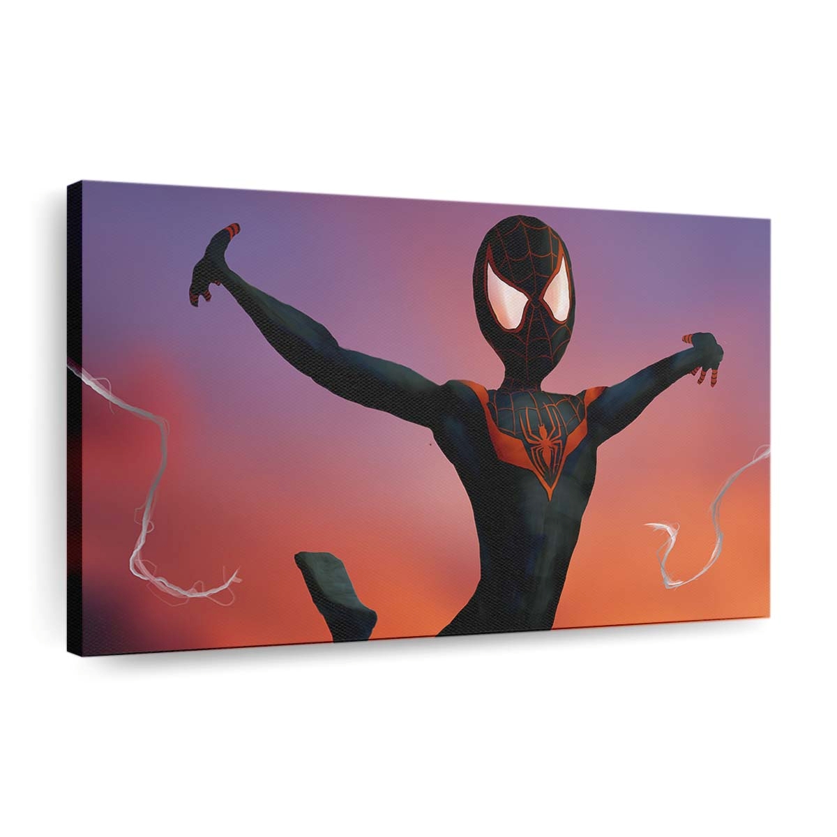 Spider Man Miles Kunstwerk 3 Leinwandbild - Wanddeko