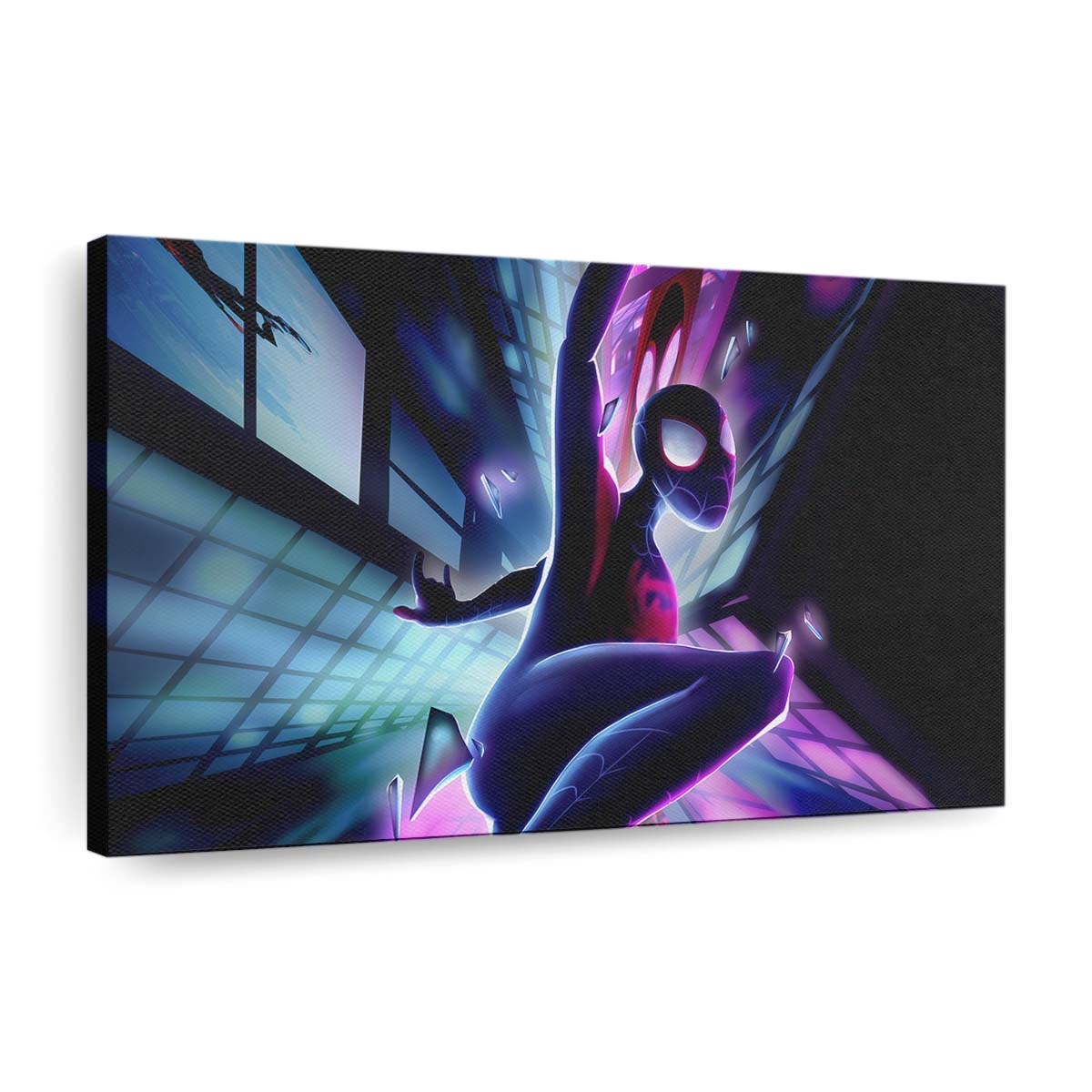 Spider Man Miles Away Leinwandbild - Wanddeko