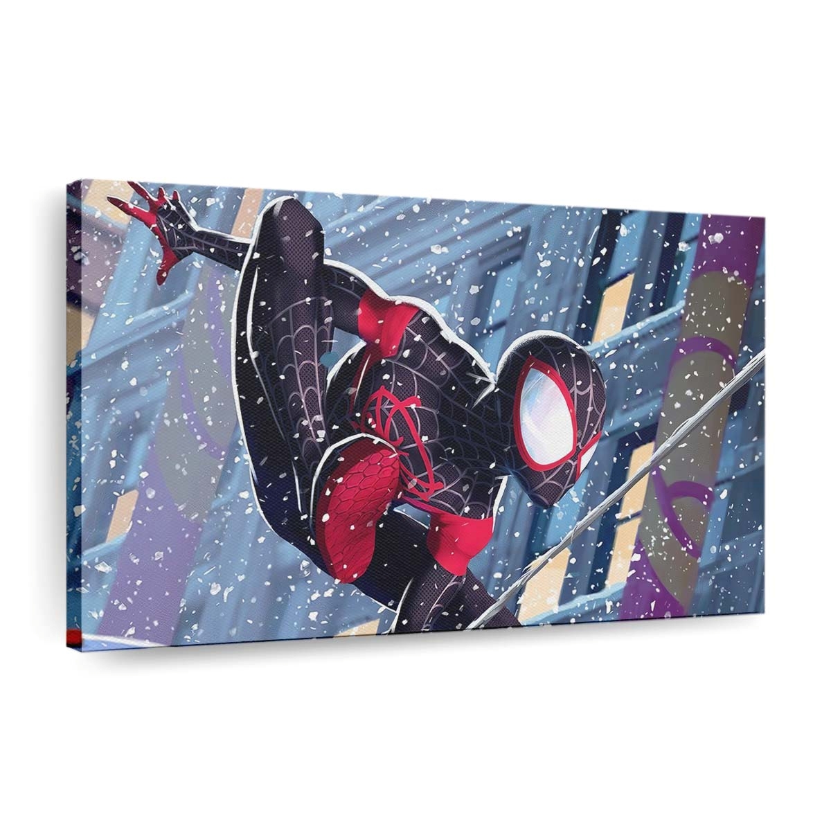 Spider Man Miles Coming Leinwandbild - Wanddeko