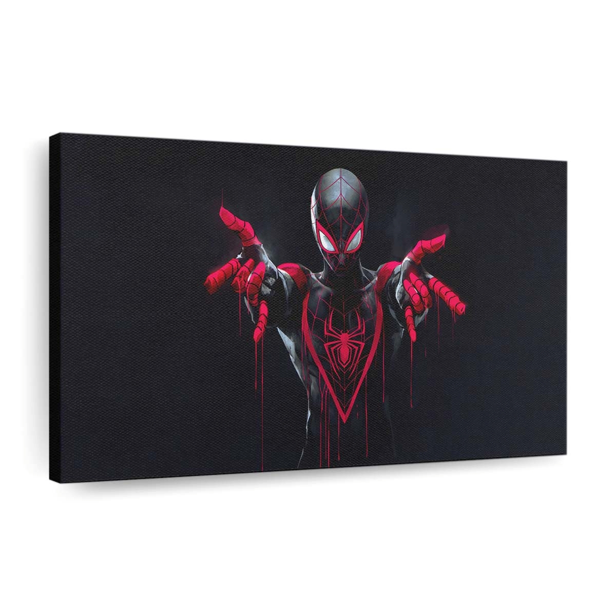 Spider Man Miles Morales Kunstwerk 2 Leinwandbild - Wanddeko