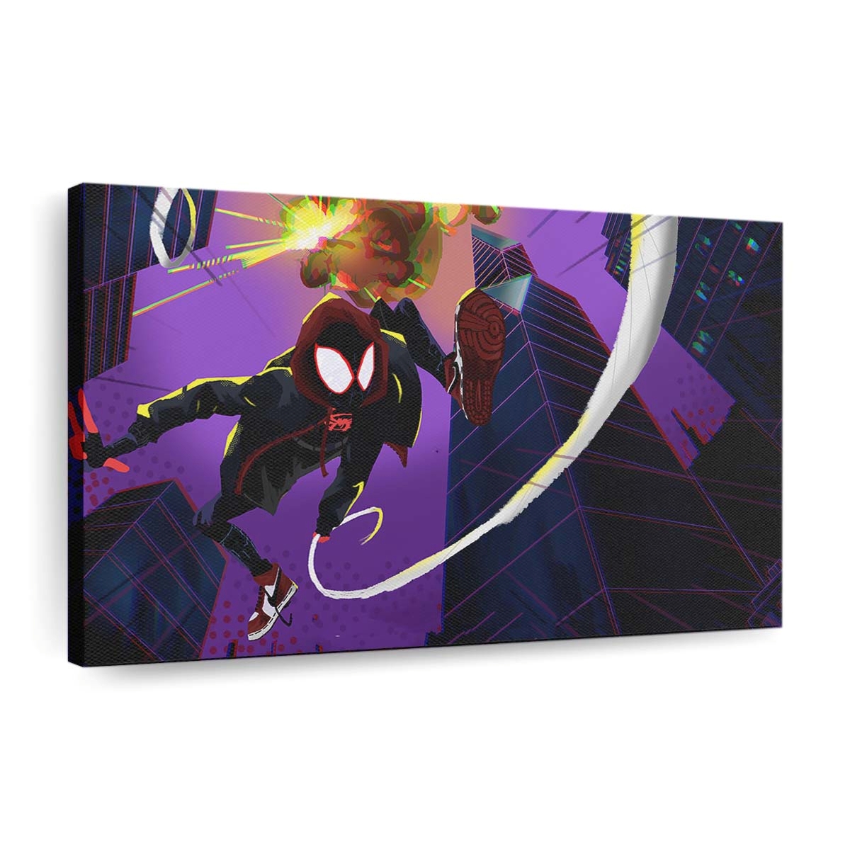 Spider Man Miles Morales Kunst 3 Leinwandbild - Wanddeko