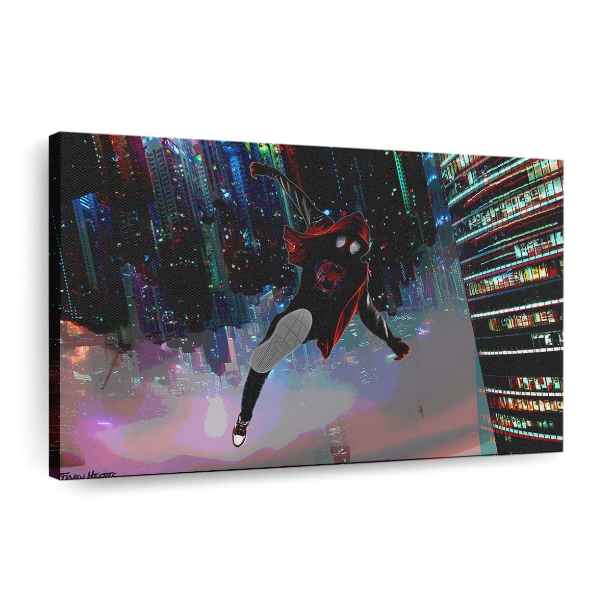Spider Man Miles Morales Kunstwerke Leinwandbild - Wanddeko