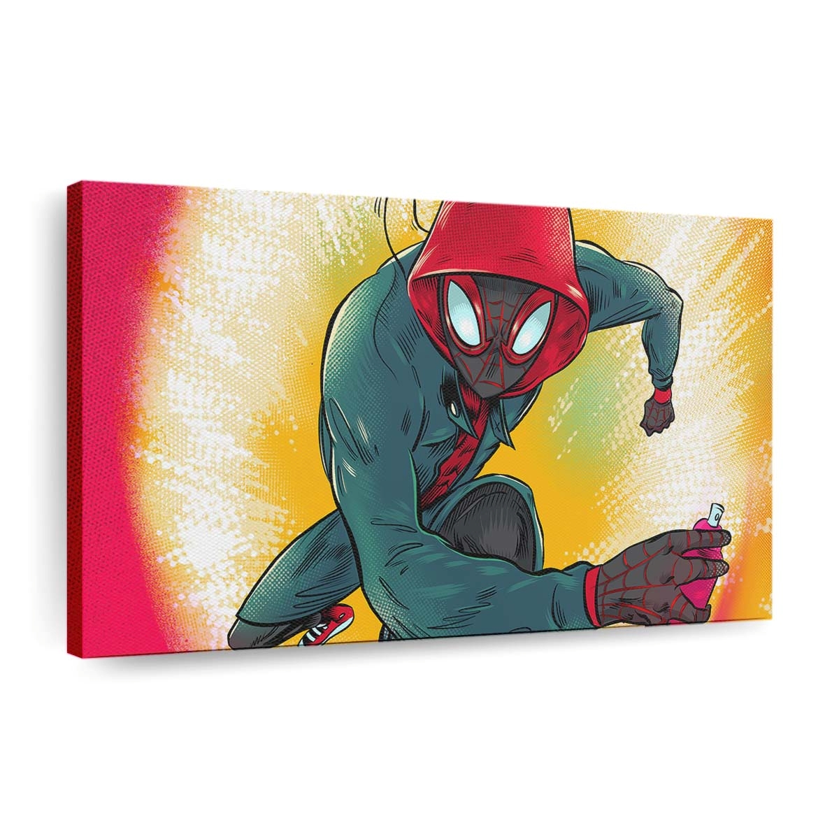 Spider Man Miles Morales Kunstwerke 2 Leinwandbild - Wanddeko