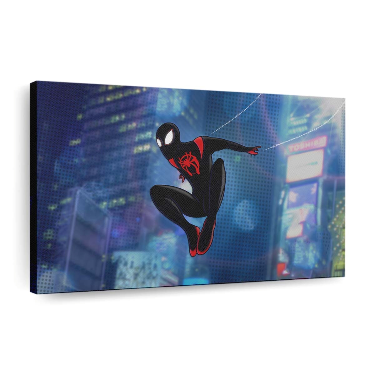 Spider Man Miles Morales Digital Artwork Leinwandbild - Wanddeko