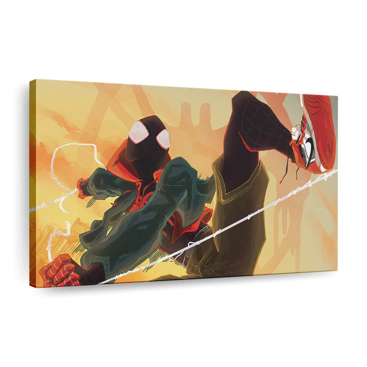 Spider Man Miles Neu 2 Leinwandbild - Wanddeko