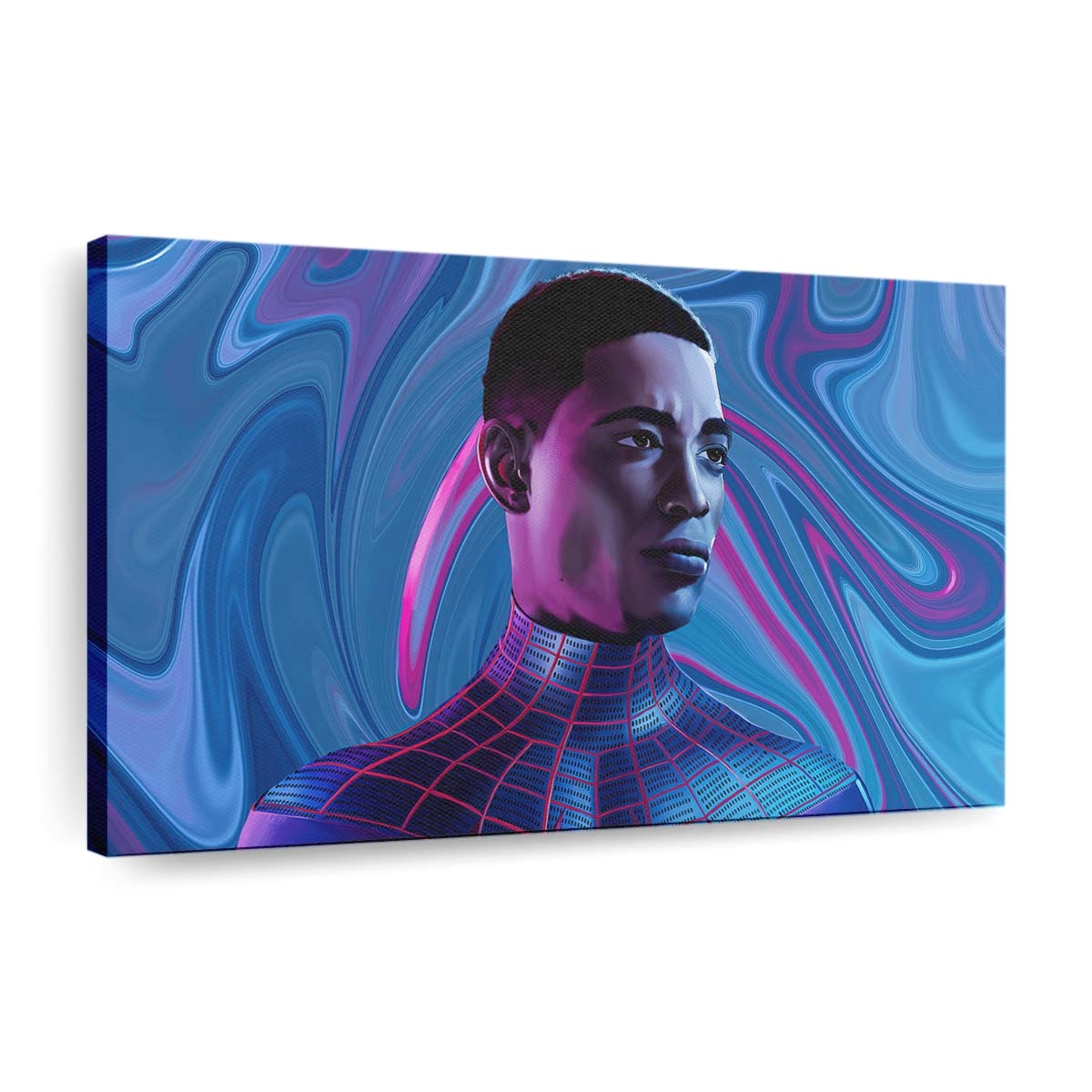 Spider Man Milesmorales Fanart Leinwandbild - Wanddeko