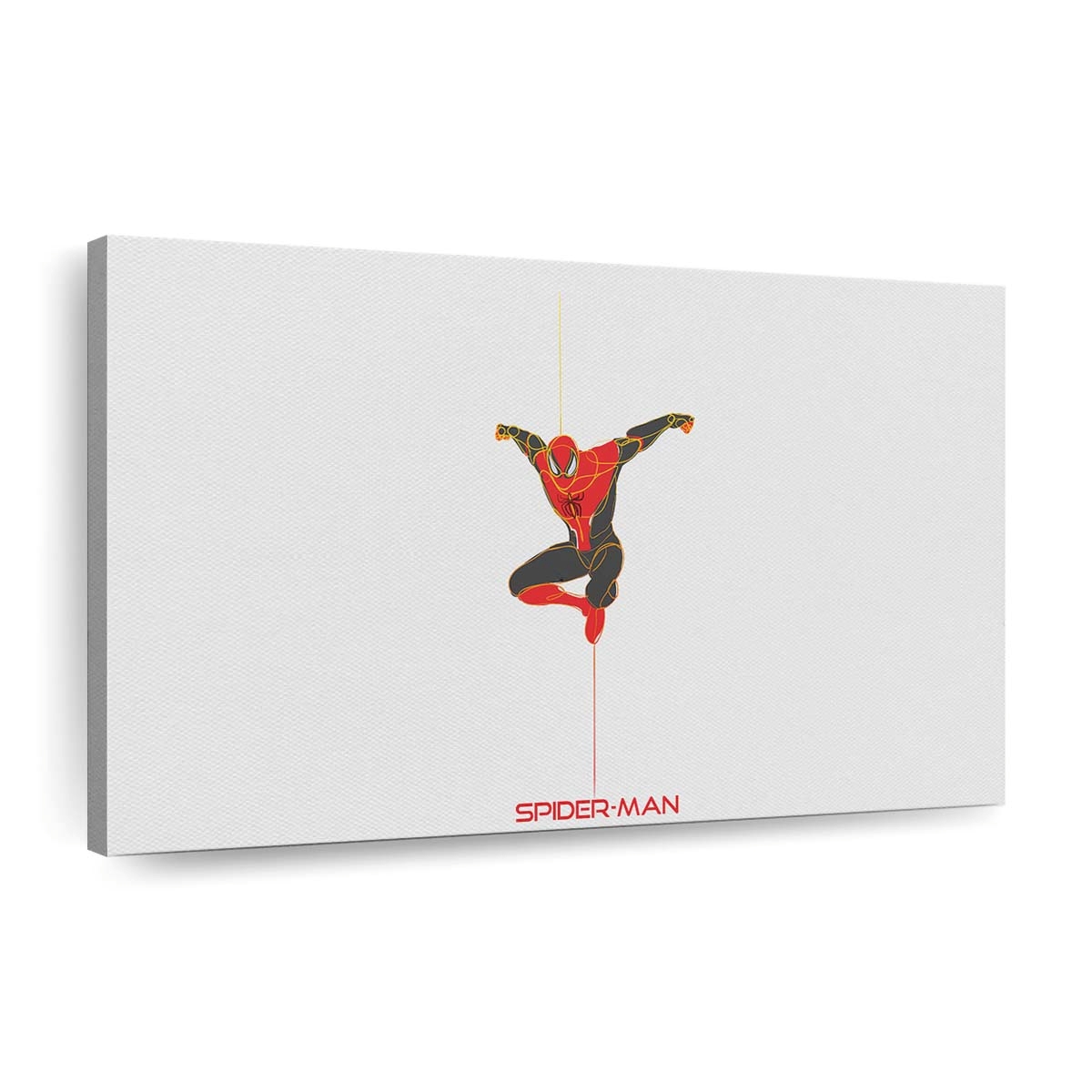 Spider Man Minimal Art Leinwandbild - Wanddeko