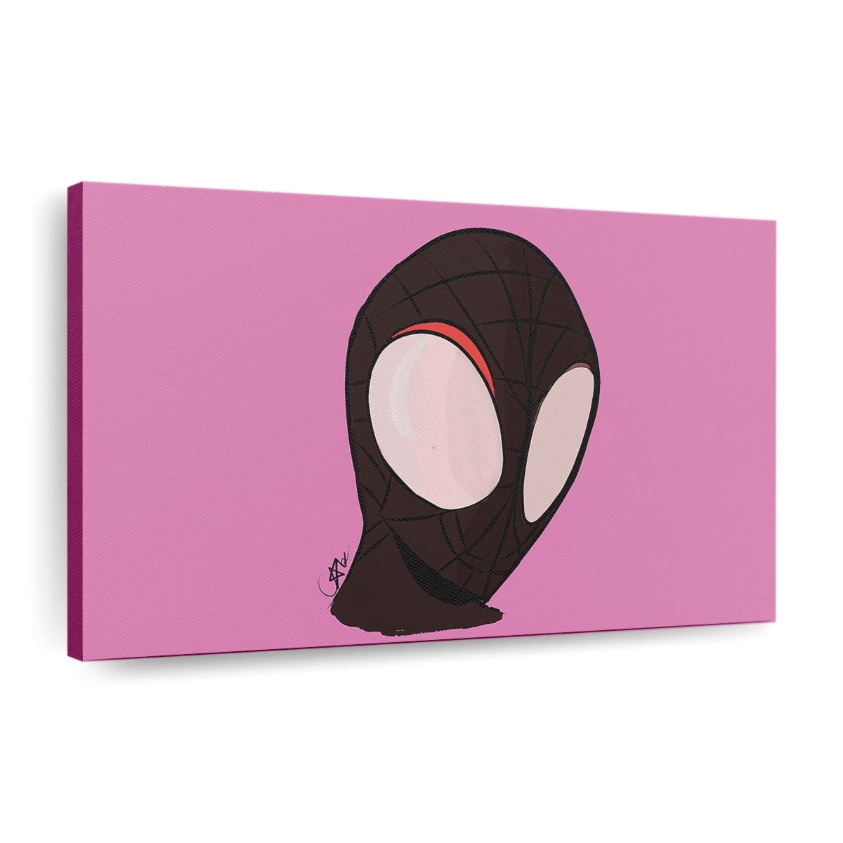 Spider Man Minimal Pink Leinwandbild - Wanddeko
