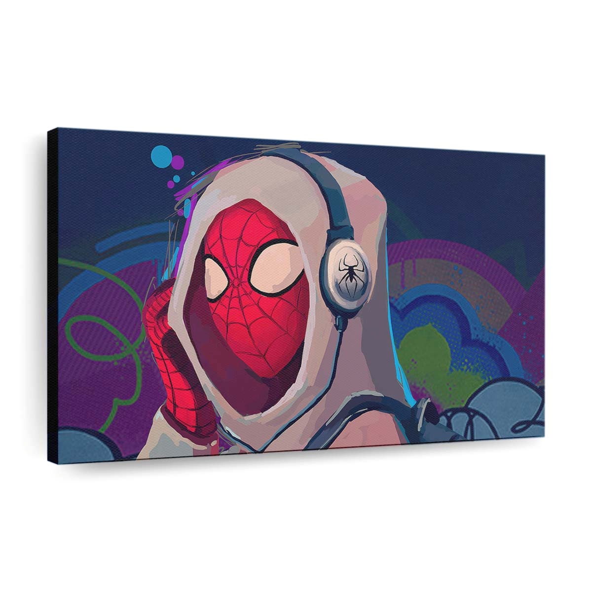 Spider Man Musik Leinwandbild - Wanddeko