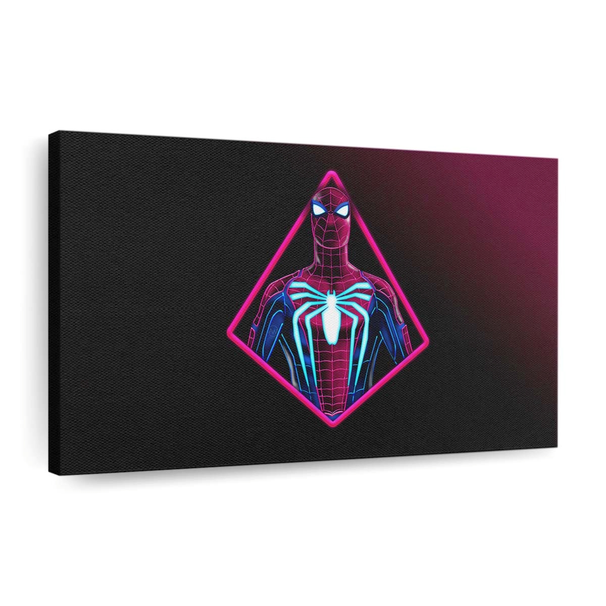 Spider Man Neon Artwork 2 Leinwandbild - Wanddeko