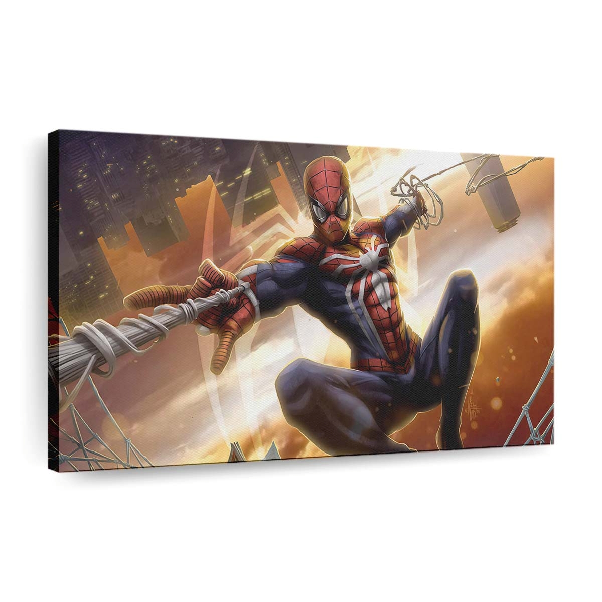 Spider Man New York City Leinwandbild - Wanddeko