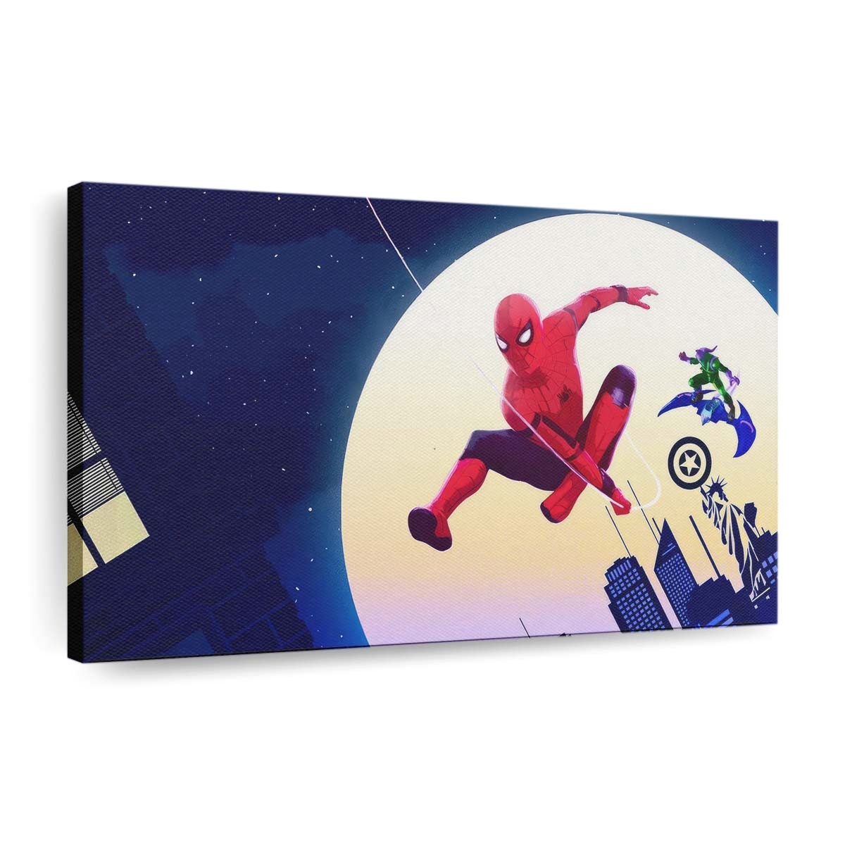 Spider Man No Way Home Minimal Art Leinwandbild - Wanddeko