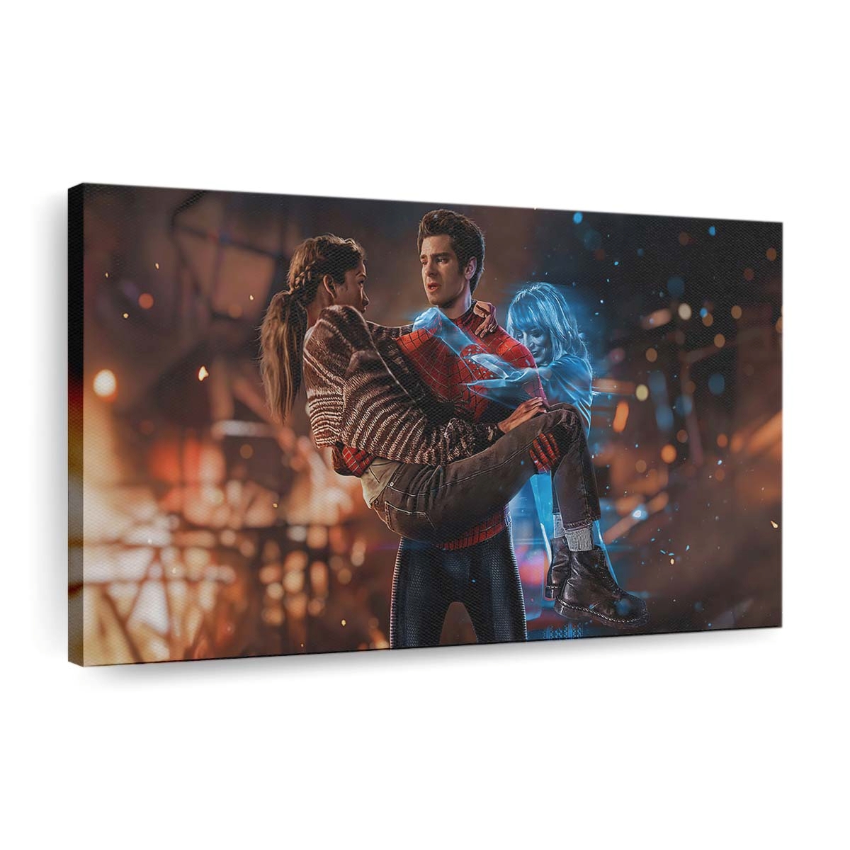 Spider Man No Way Home Zendaya Tobeymaguire Andrewgarfield Leinwandbild - Wanddeko