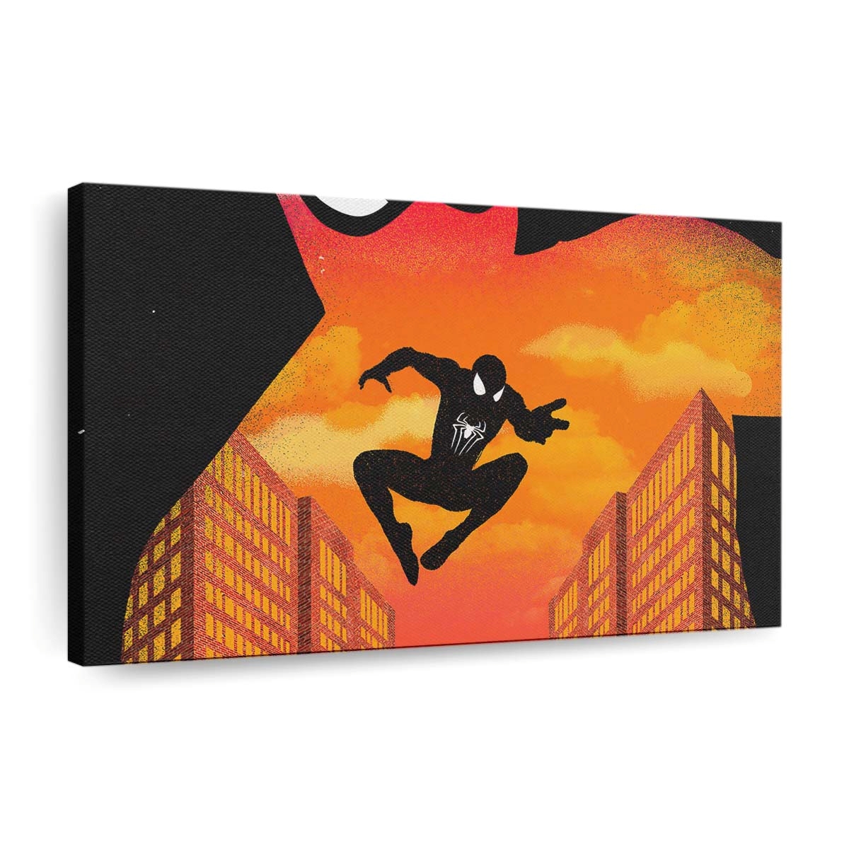 Spider Man Noir Minimal 2 Leinwandbild - Wanddeko