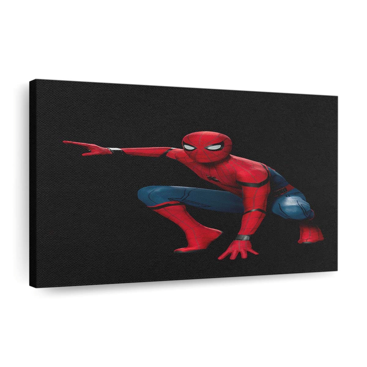 Spider Man posiert Leinwandbild - Wanddeko