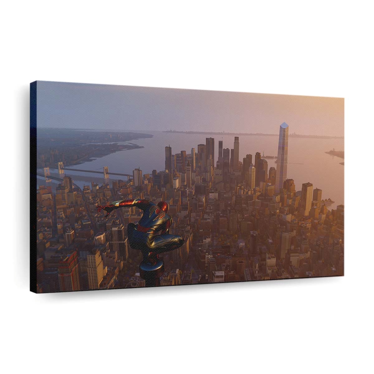 Spider Man am Stadtrand Leinwandbild - Wanddeko