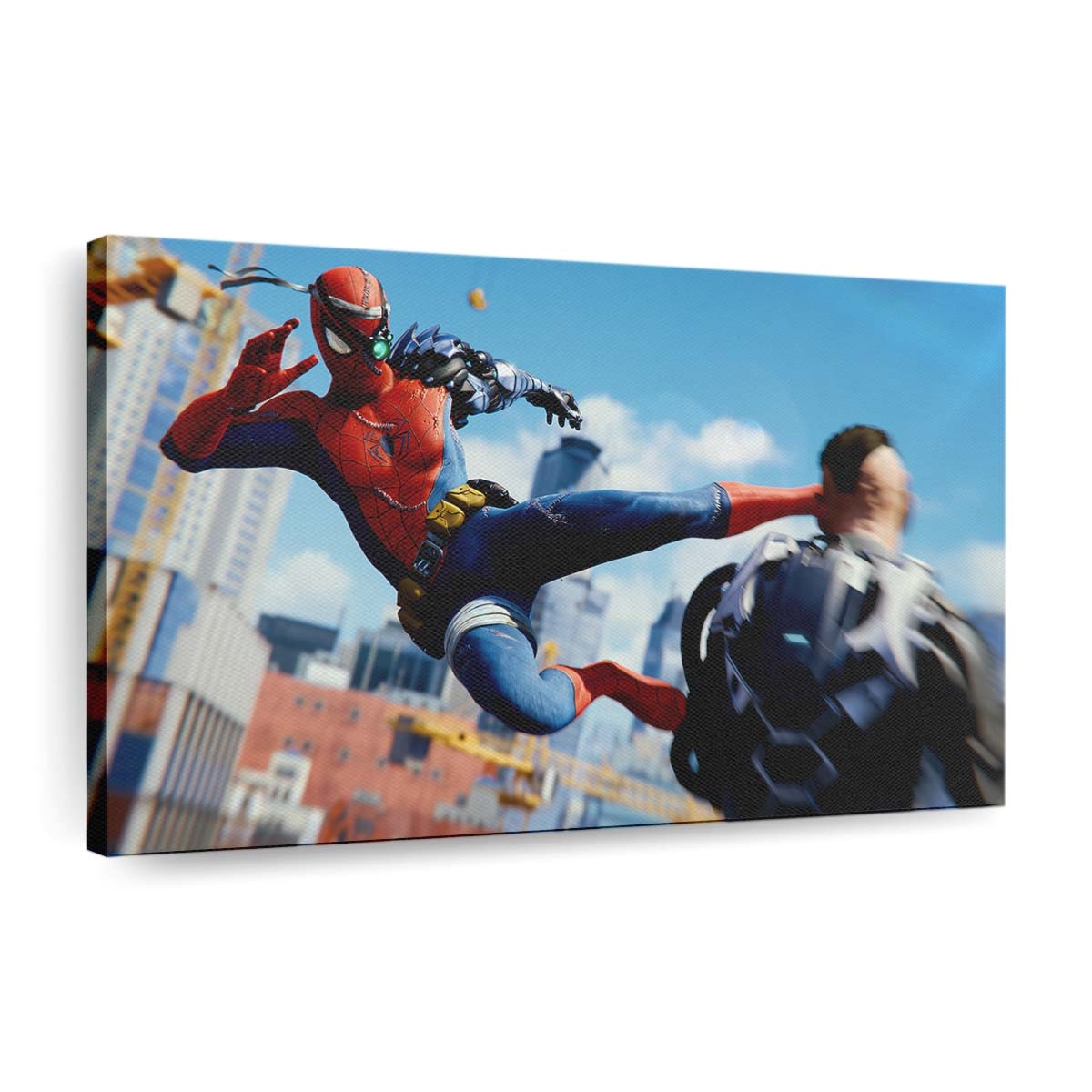 Spider Man Angriff Leinwandbild - Wanddeko