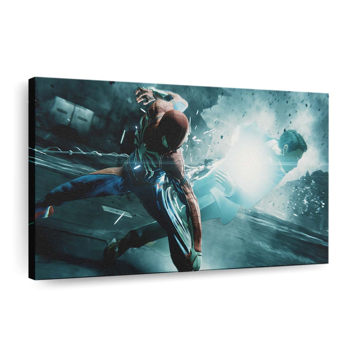 Spider Man Kampf 2 Leinwandbild - Wanddeko