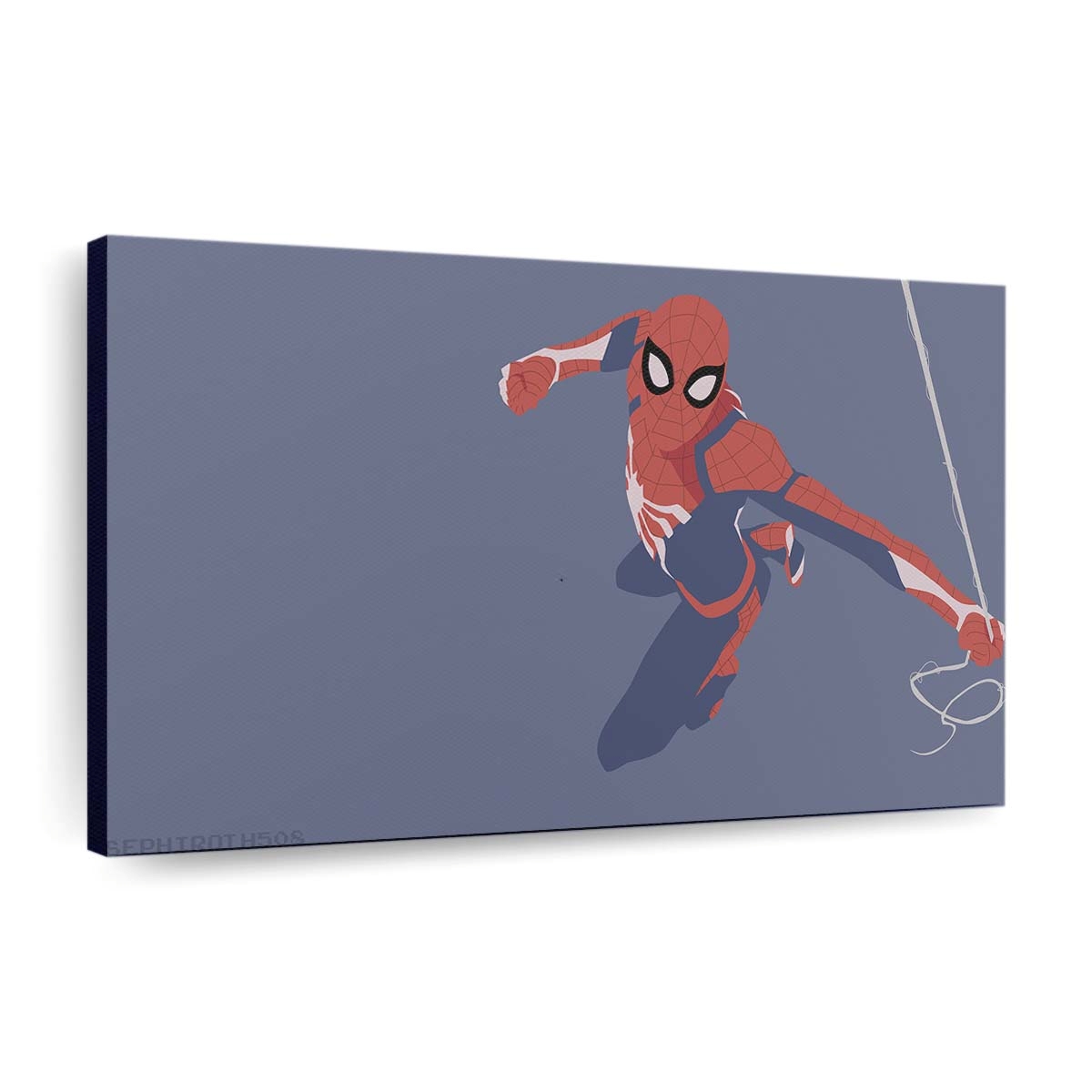Spider Man Minimalist Leinwandbild - Wanddeko