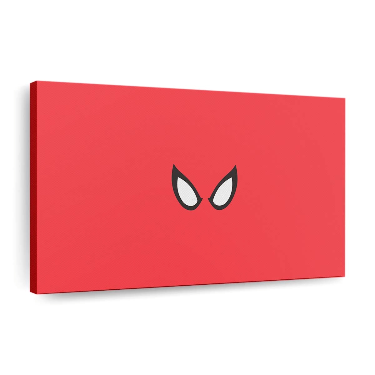 Spider Man rot minimalistischer Hintergrund Leinwandbild - Wanddeko