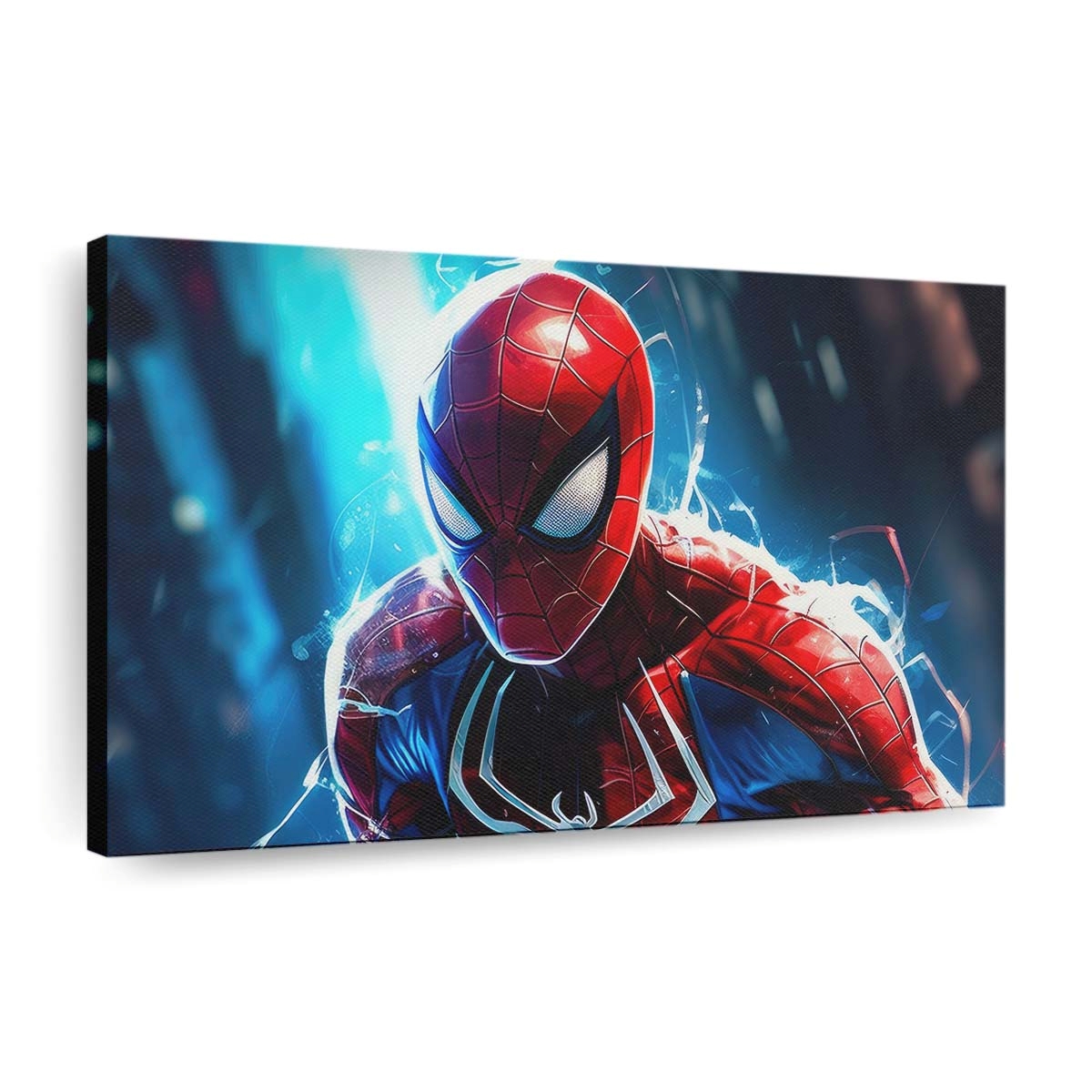 Spider Man roter Anzug Kunstwerk Leinwandbild - Wanddeko