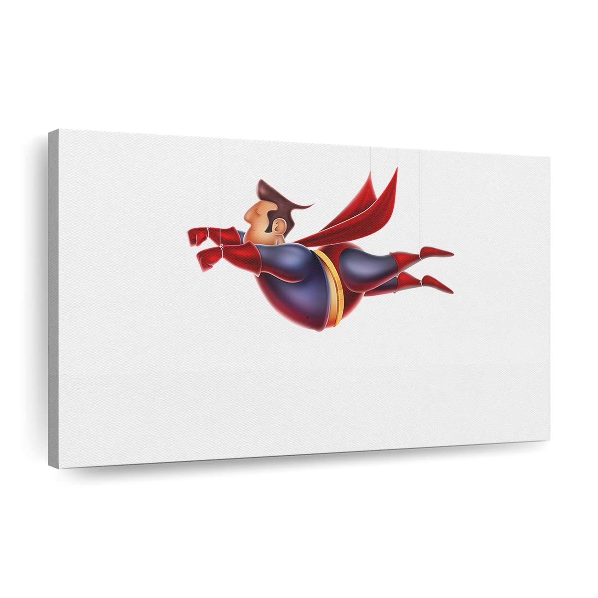 Spider Man Relaxing Flying Leinwandbild - Wanddeko