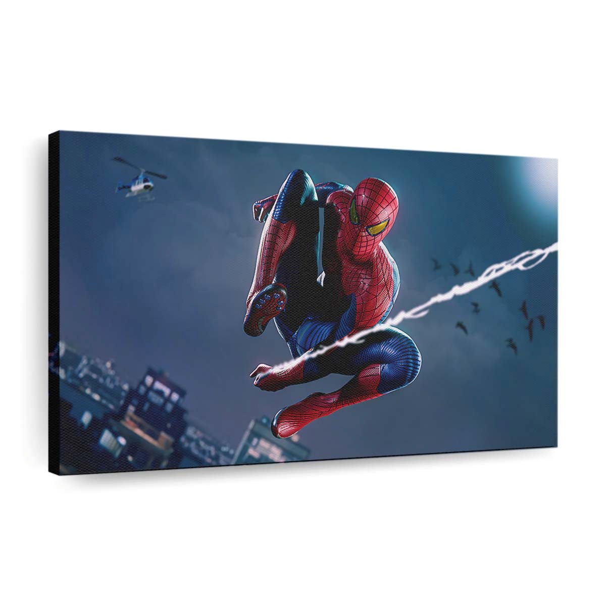 Spider Man Remastered 4 Leinwandbild - Wanddeko