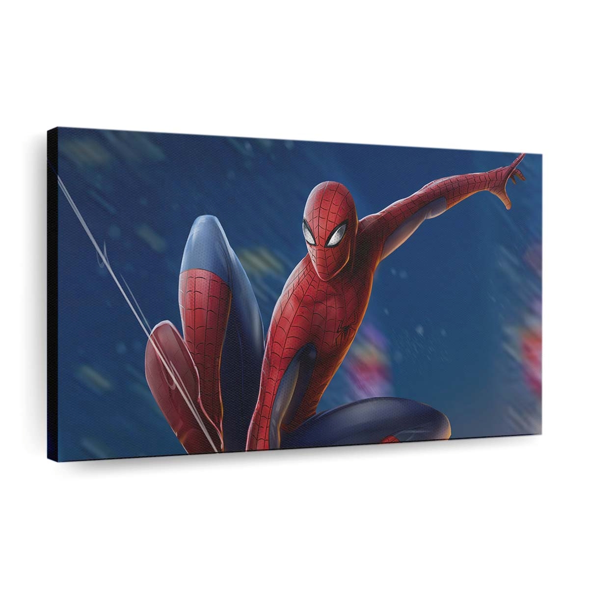 Spider Man Retro Leinwandbild - Wanddeko
