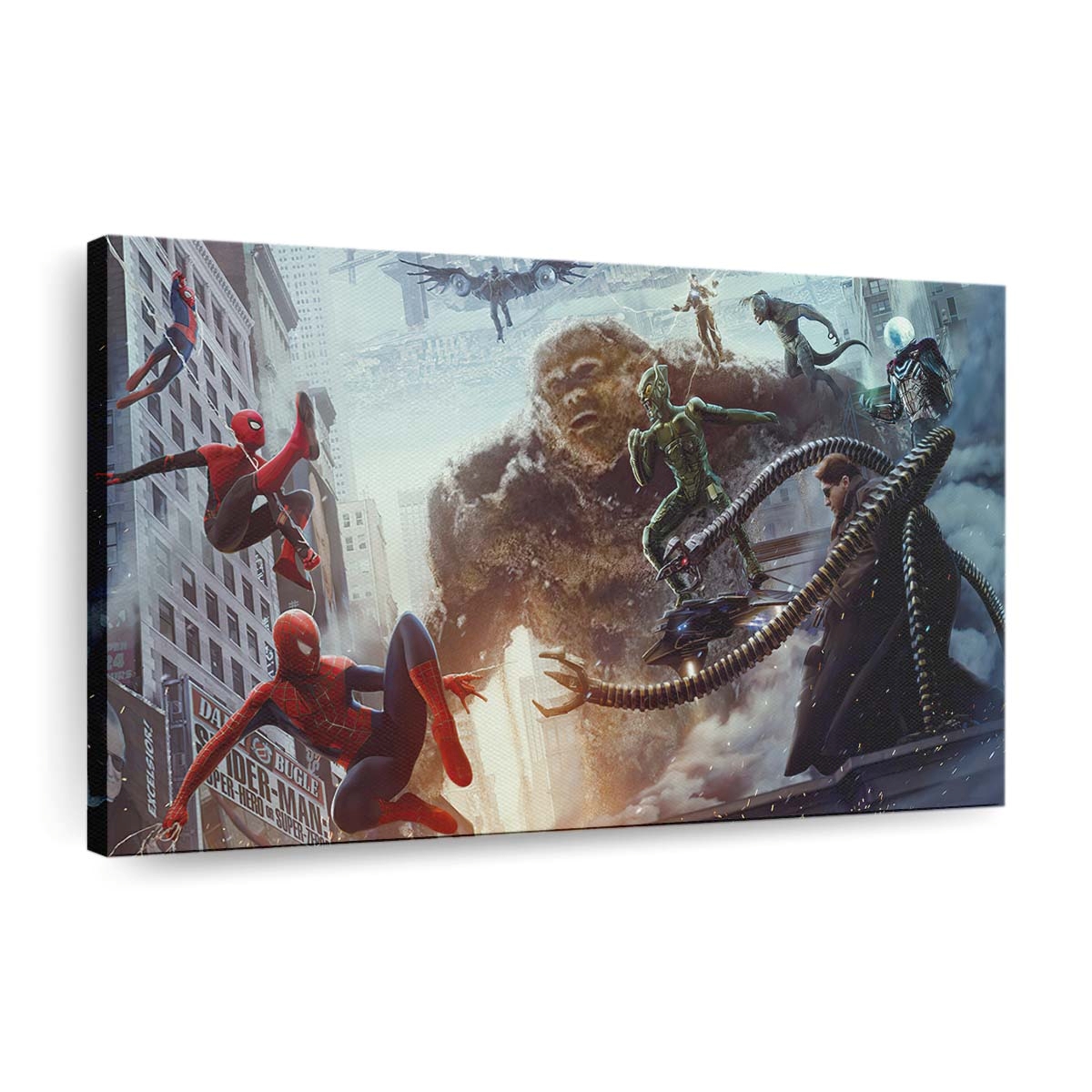 Spider Man Showdown Leinwandbild - Wanddeko