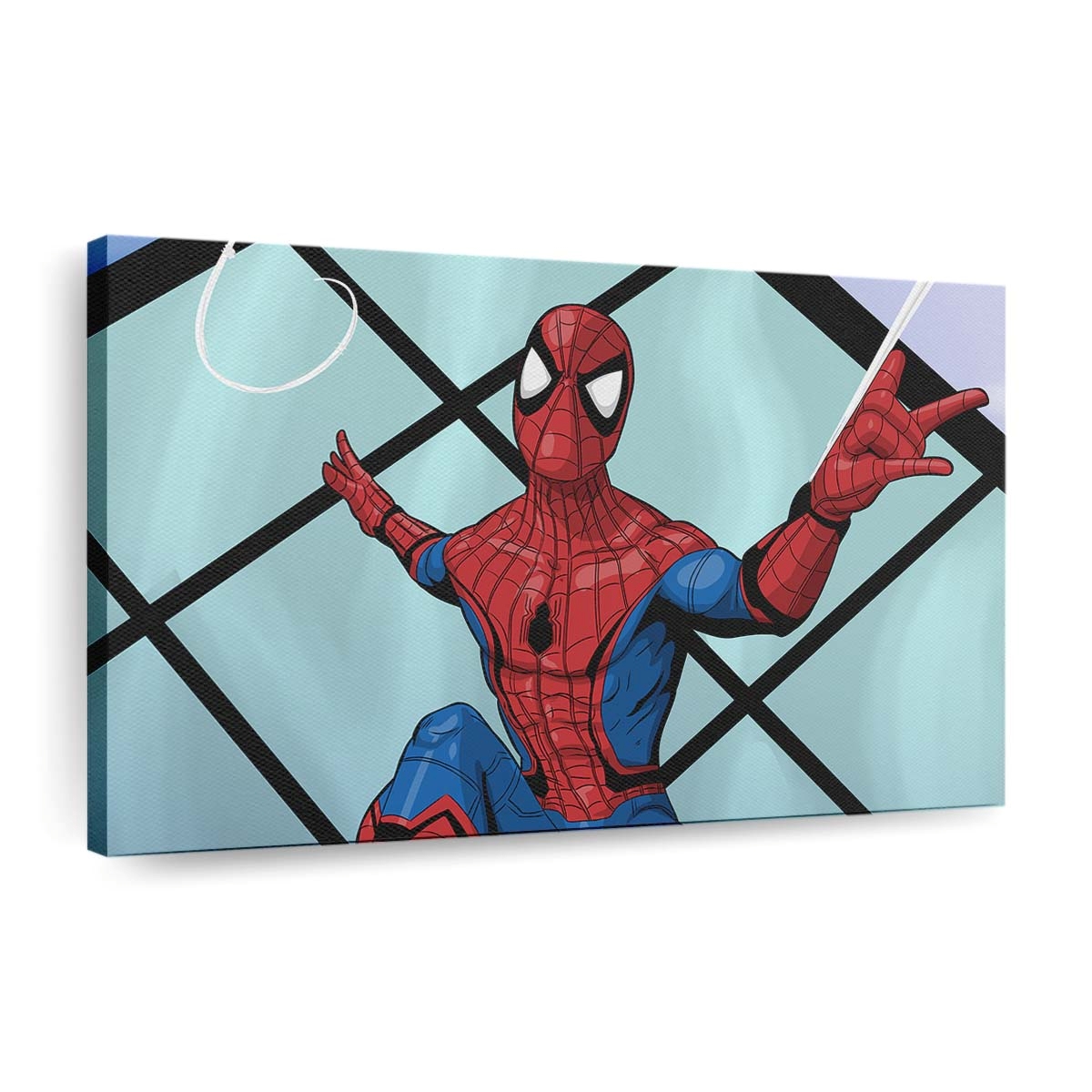Spider Man Spinnennetz 2018 Leinwandbild - Wanddeko