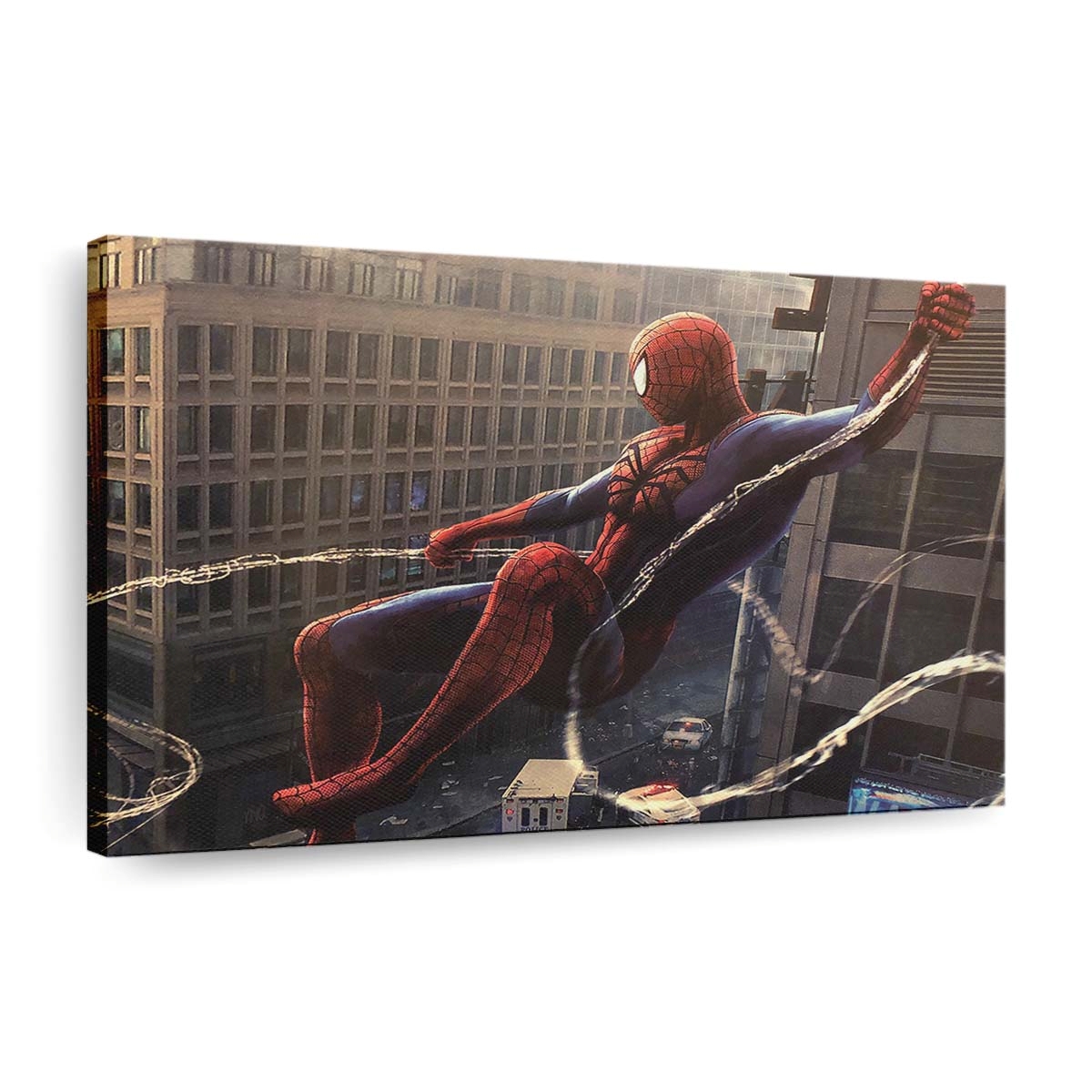Spider Man Spinnennetz Leinwandbild - Wanddeko