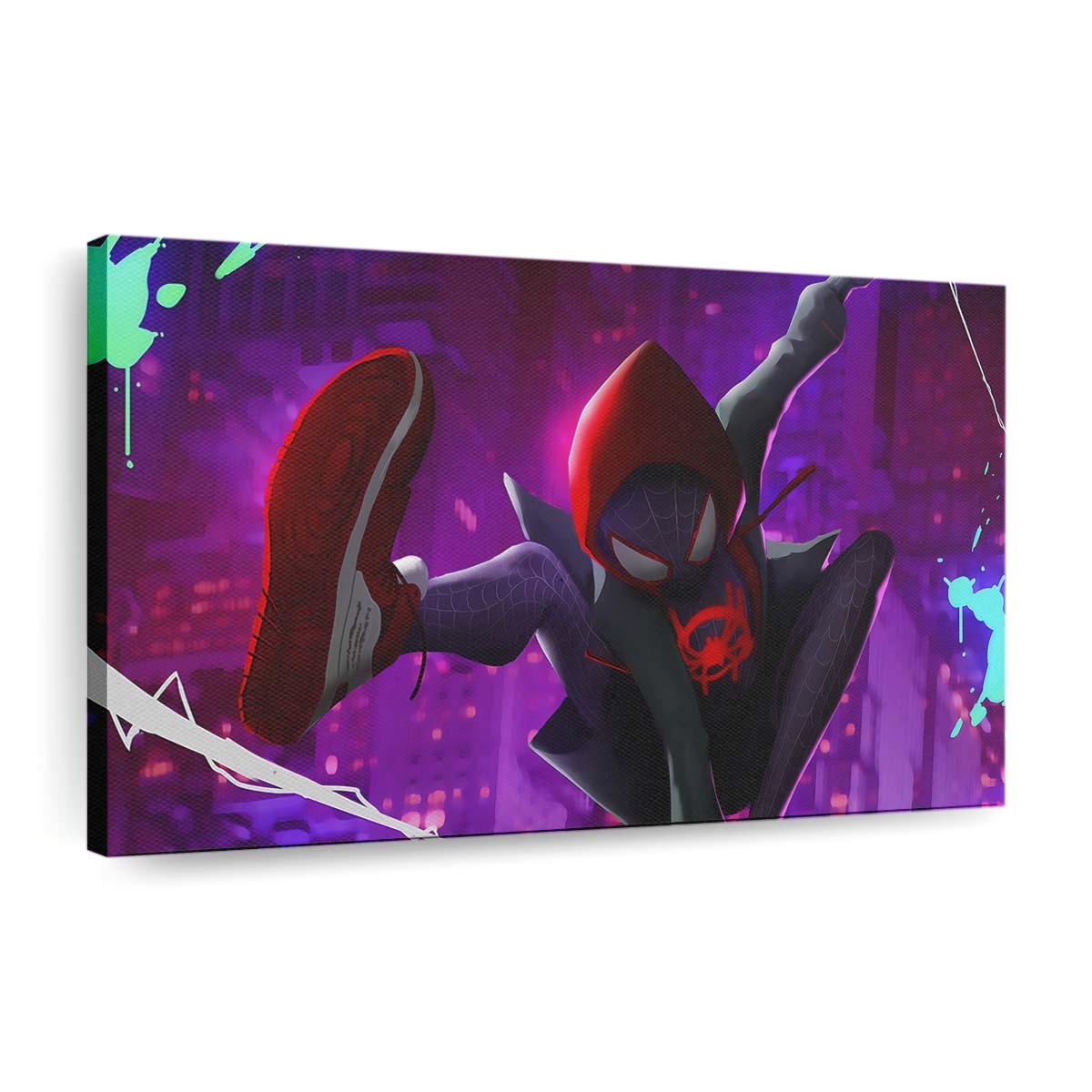 Spider Man Spinnennetz 2 Leinwandbild - Wanddeko