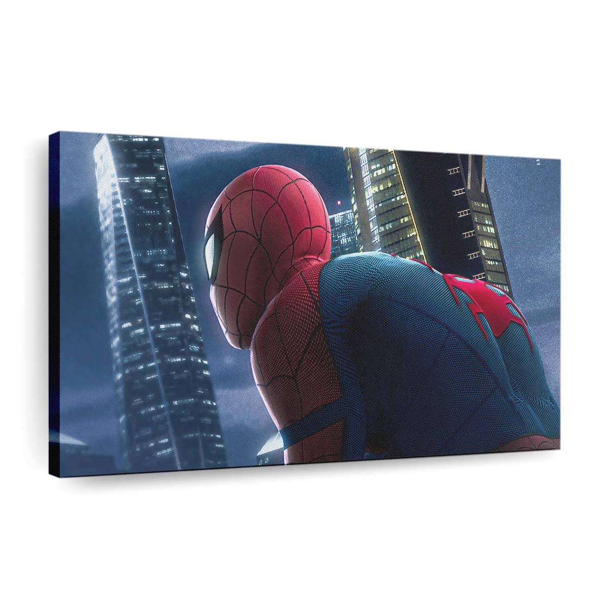 Spider Man Stark Tower Leinwandbild - Wanddeko