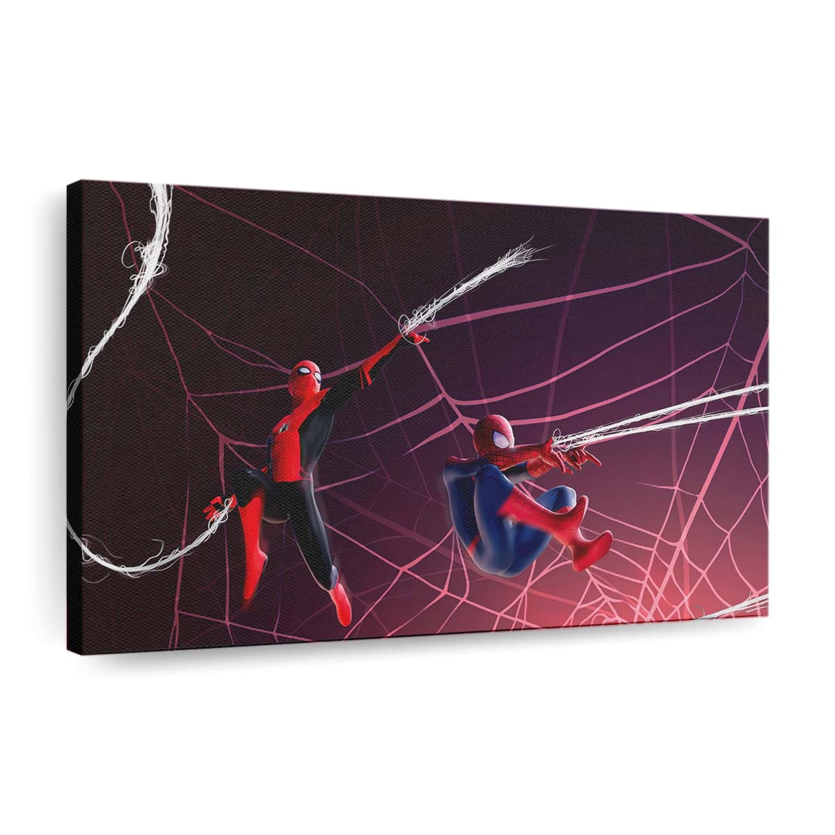 Spider Man schwingt Leinwandbild - Wanddeko