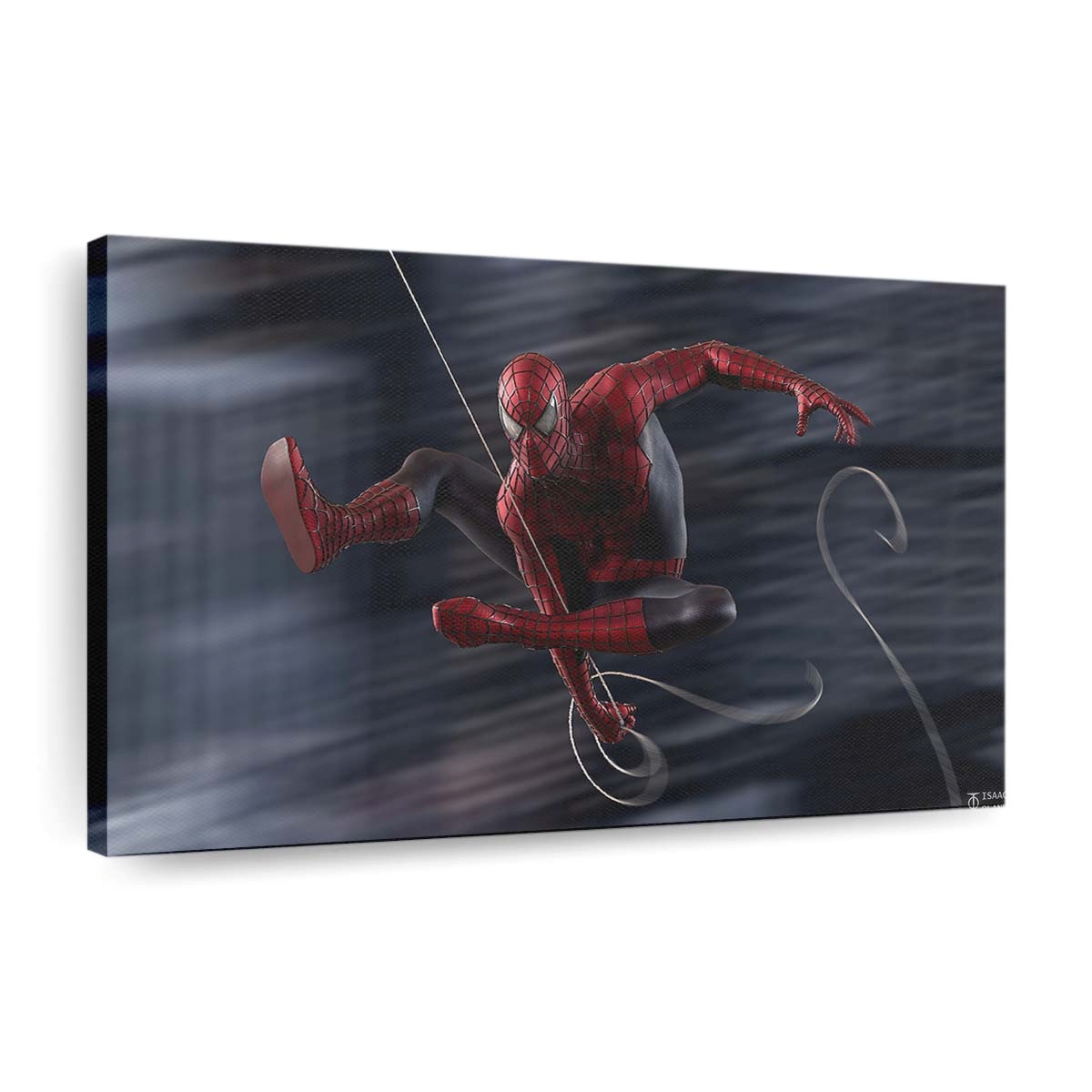 Spider Man schwingt 2 Leinwandbild - Wanddeko