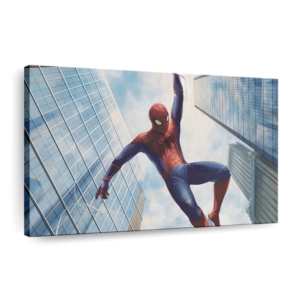 Spider Man schwingt 3 Leinwandbild - Wanddeko