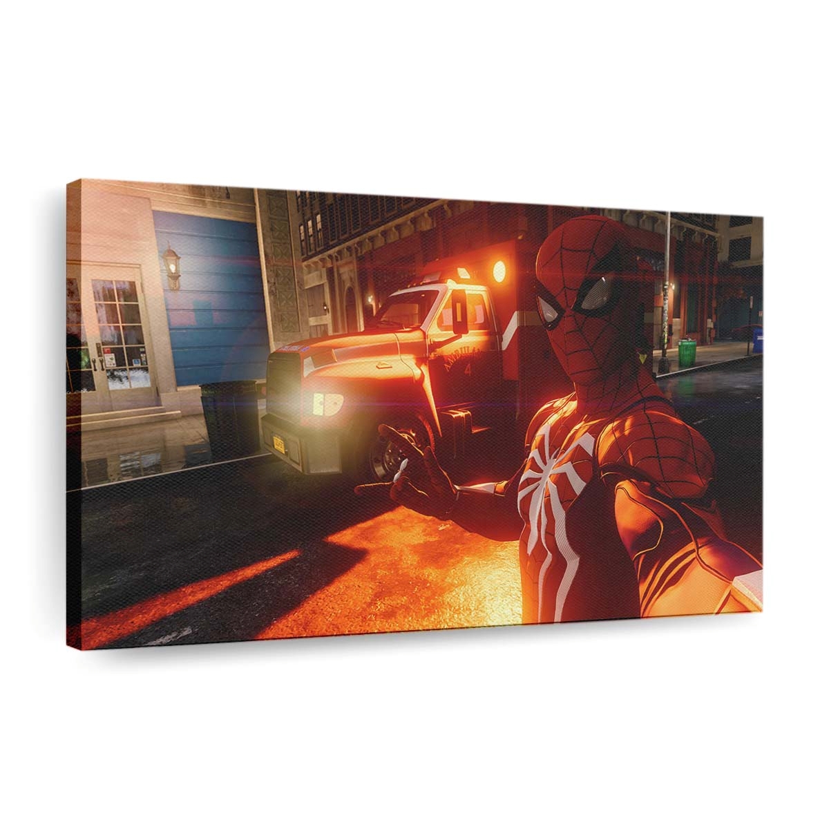Spider Man macht Selfie 2018 Leinwandbild - Wanddeko