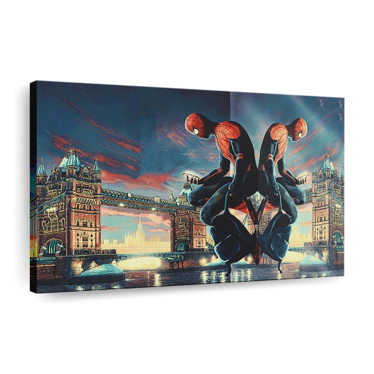Spider Man Tower Bridge Leinwandbild - Wanddeko