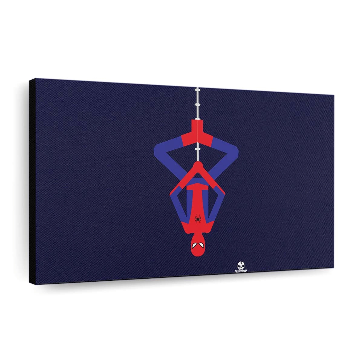Spider Man Upside Down Minimalism Leinwandbild - Wanddeko