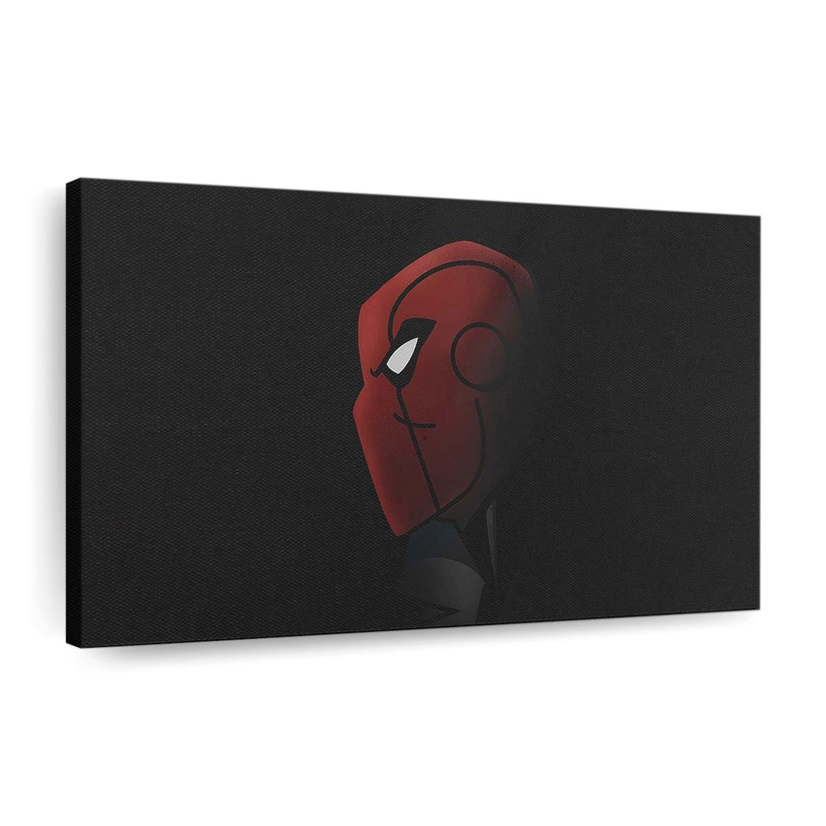 Spider Man Vektor Dunkel Leinwandbild - Wanddeko