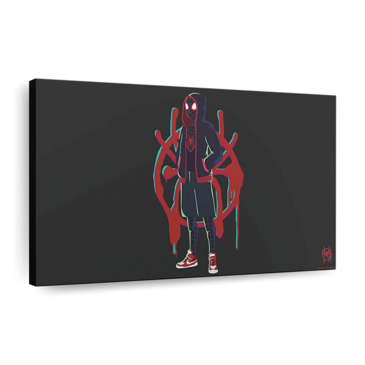 Spider Man Vektorillustration Leinwandbild - Wanddeko