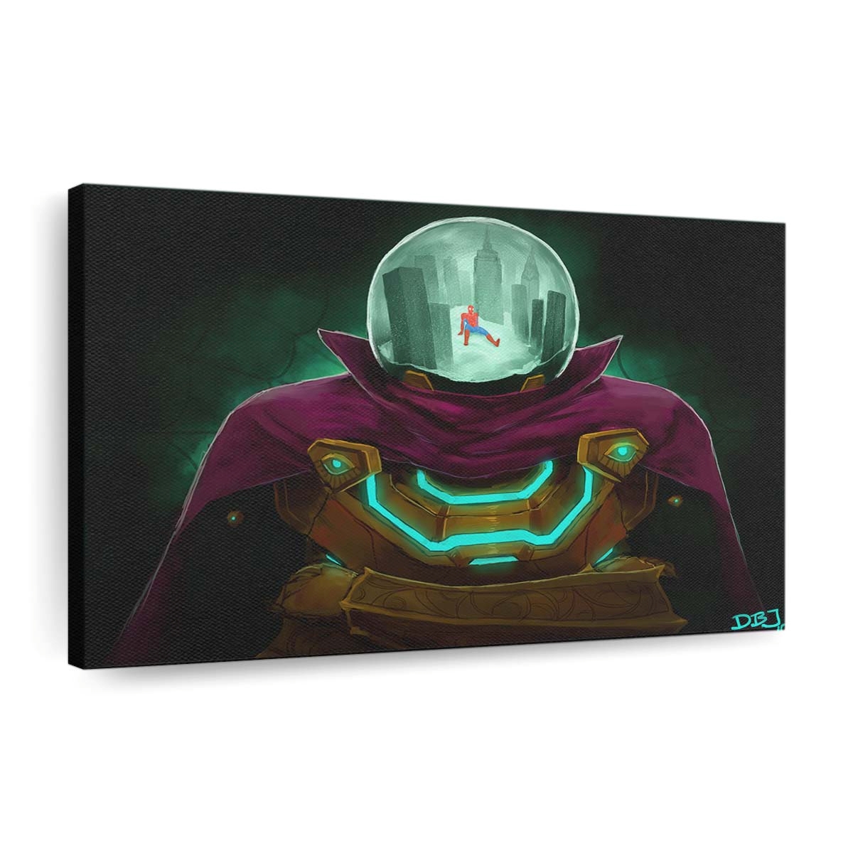 Spider Man gegen Mysterio Kunst Leinwandbild - Wanddeko