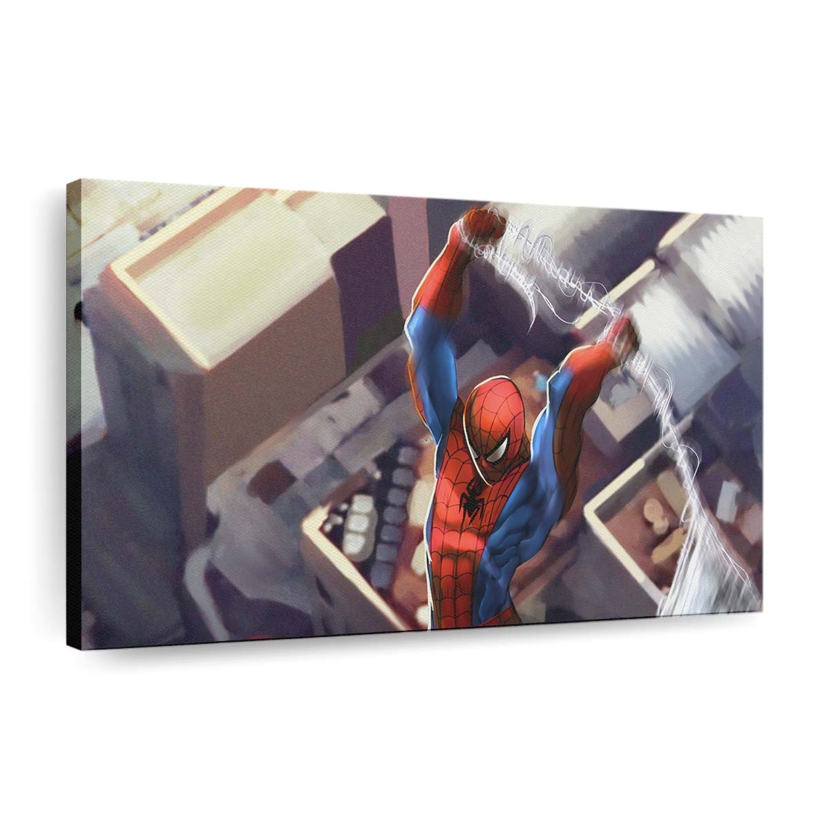 Spider Man gegen Venom Fight Leinwandbild - Wanddeko