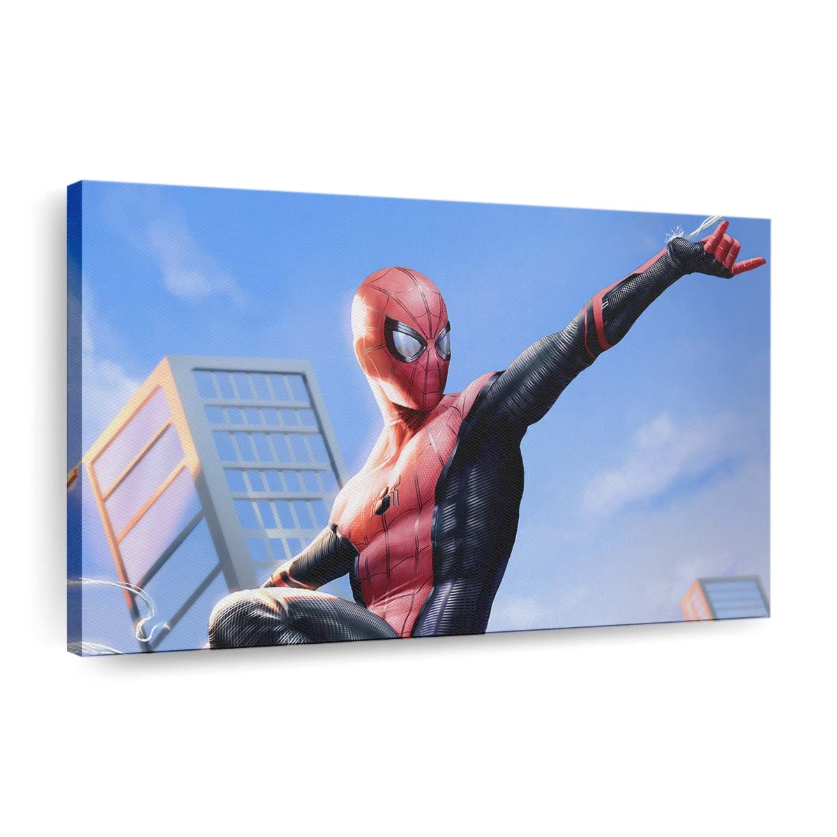 Spider Man fliegend Leinwandbild - Wanddeko